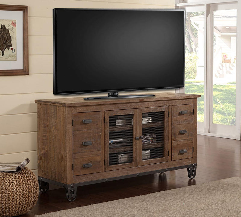 Parker House Lapaz 63 in. TV Console in Rustic Worn Pine