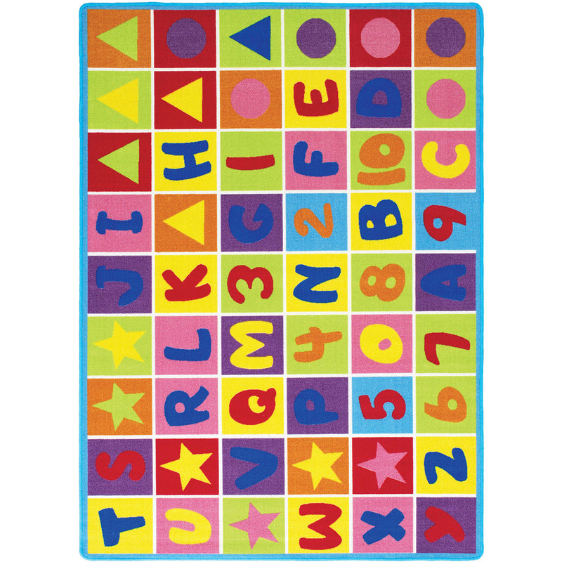 Abbey Alphabet/Multi 4' 9" X 6' 9" Area Rug - Urban Living Furniture (Los Angeles, CA)