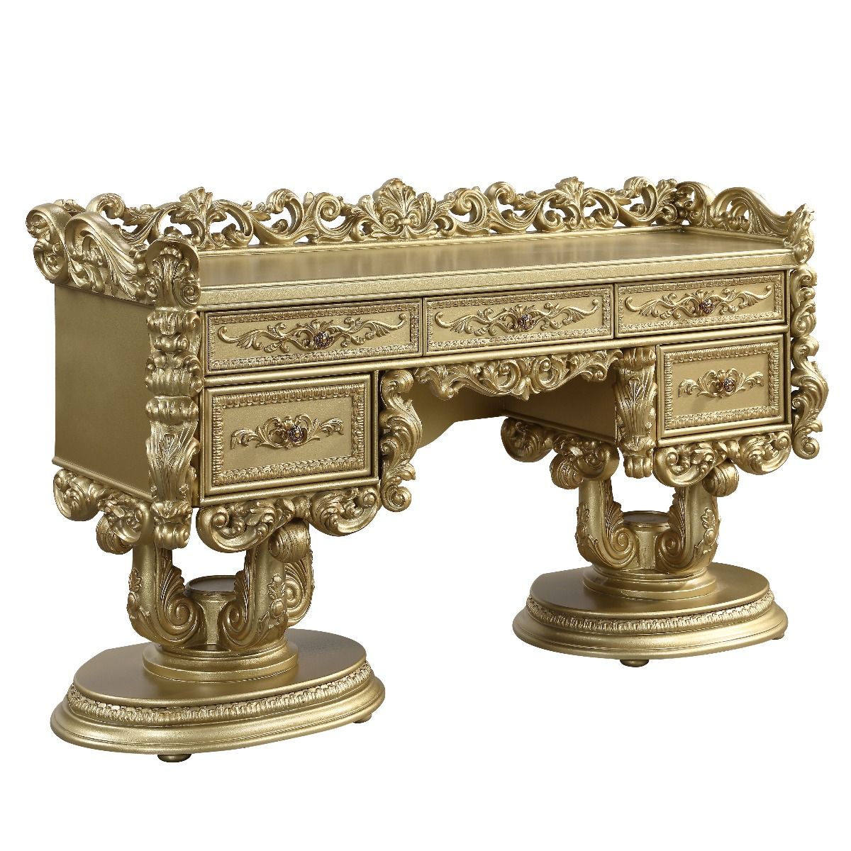 Bernadette - Vanity - Gold Finish - Urban Living Furniture (Los Angeles, CA)