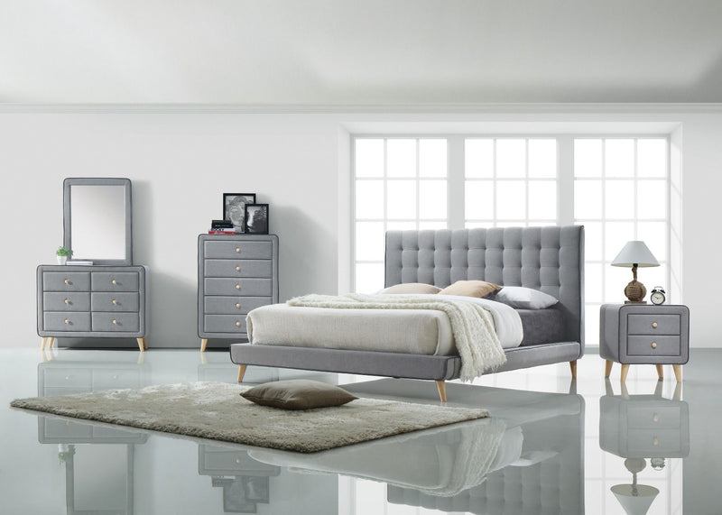 Valda - Dresser - Light Gray Fabric - Urban Living Furniture (Los Angeles, CA)