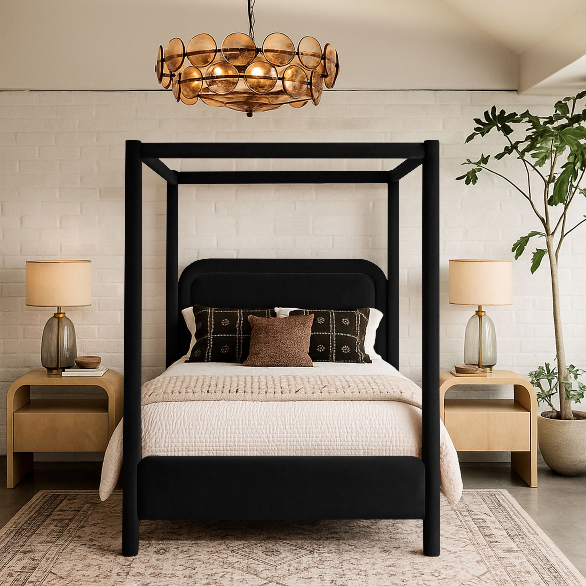 Salina - Velvet Upholstered Bed - Urban Living Furniture (Los Angeles, CA)