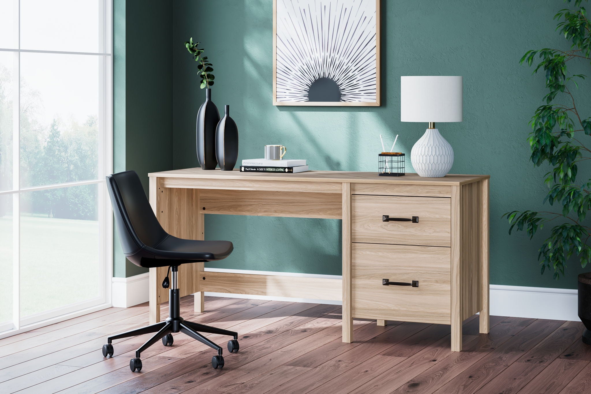Battelle - Tan - Home Office Desk - Urban Living Furniture (Los Angeles, CA)