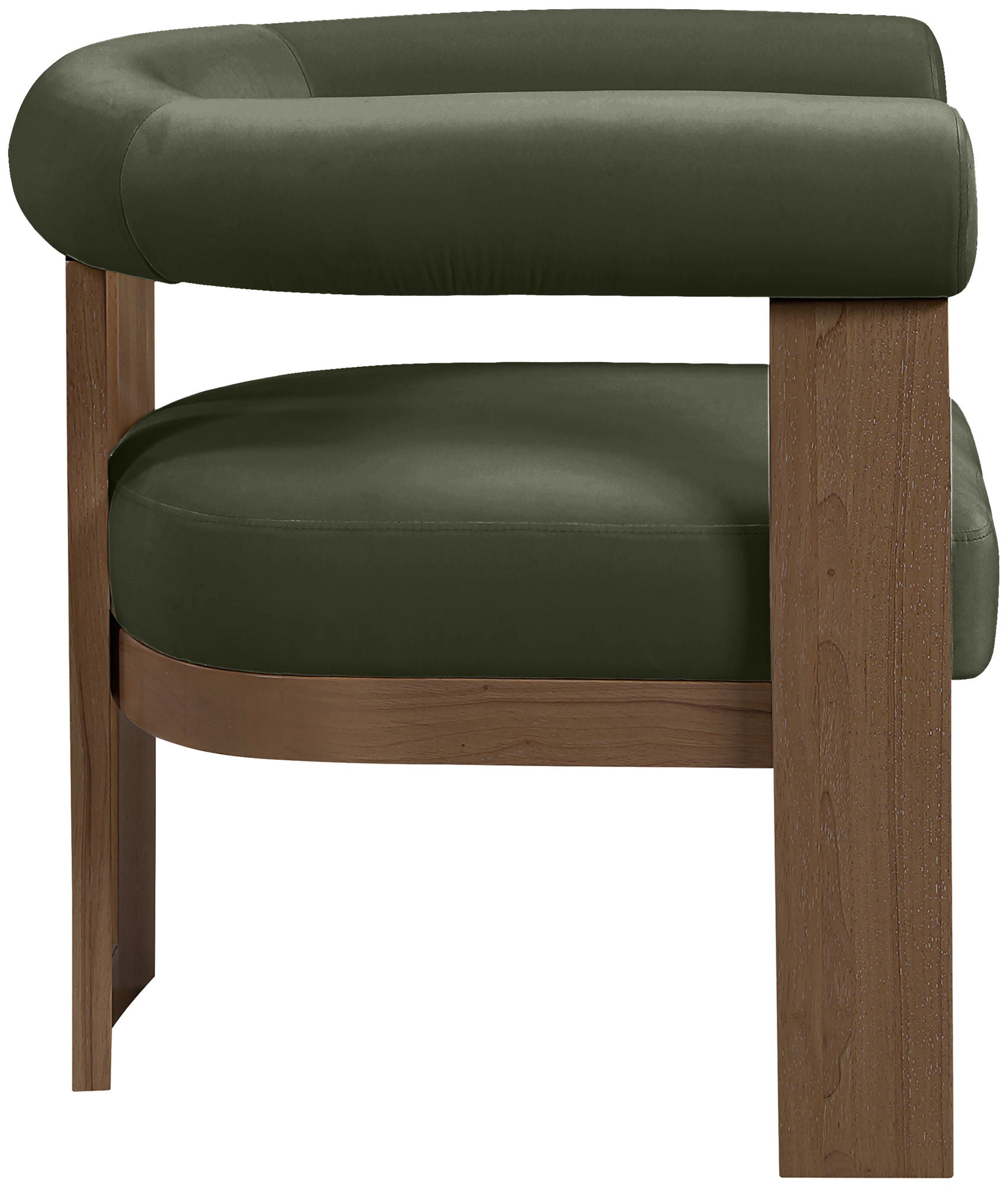 Arienzo - Performance Fabric Upholstered Accent Chair - Walnut Base - Urban Living Furniture (Los Angeles, CA)