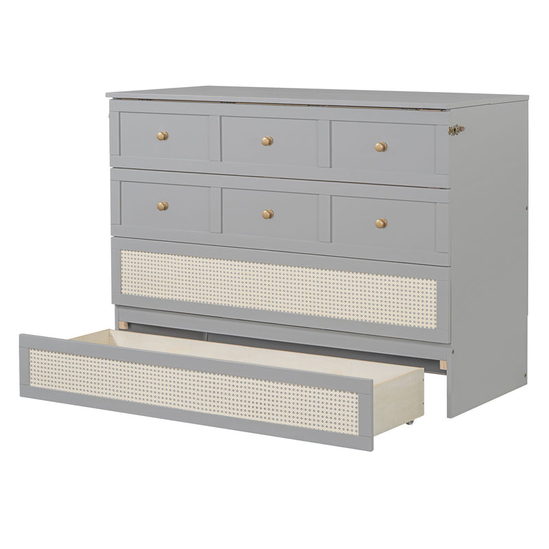Murphy Bed With Large Drawers, Space Saving Design