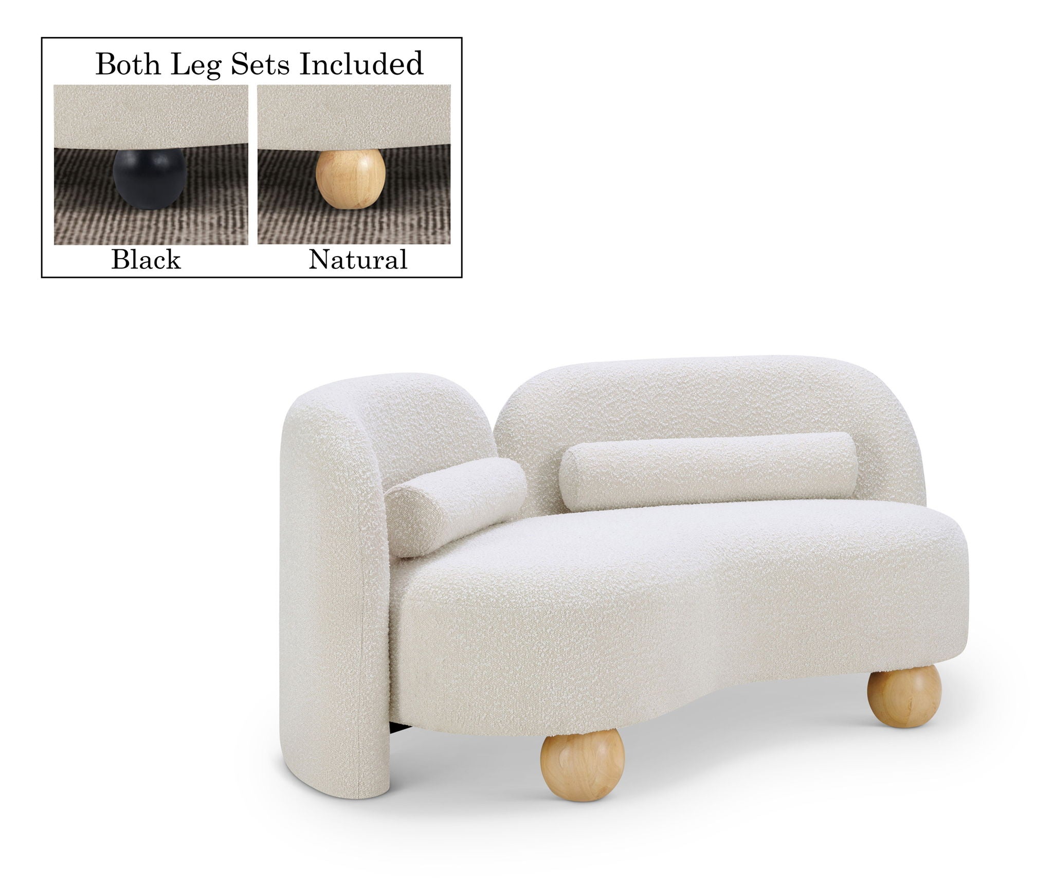Daphne - Boucle Loveseat - Urban Living Furniture (Los Angeles, CA)