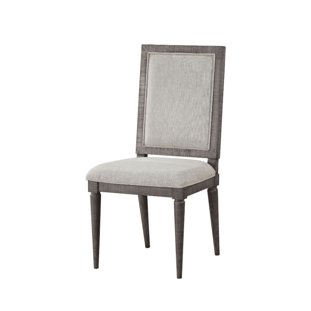 Artesia - Side Chair (Set of 2) - Beige Fabric & Salvaged Natural - Urban Living Furniture (Los Angeles, CA)