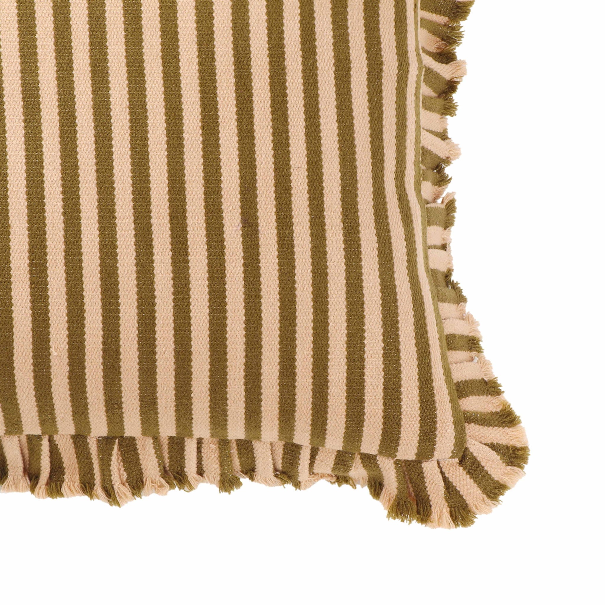 Alessia - Striped Ruffle 20" Square Accent Pillow - Urban Living Furniture (Los Angeles, CA)