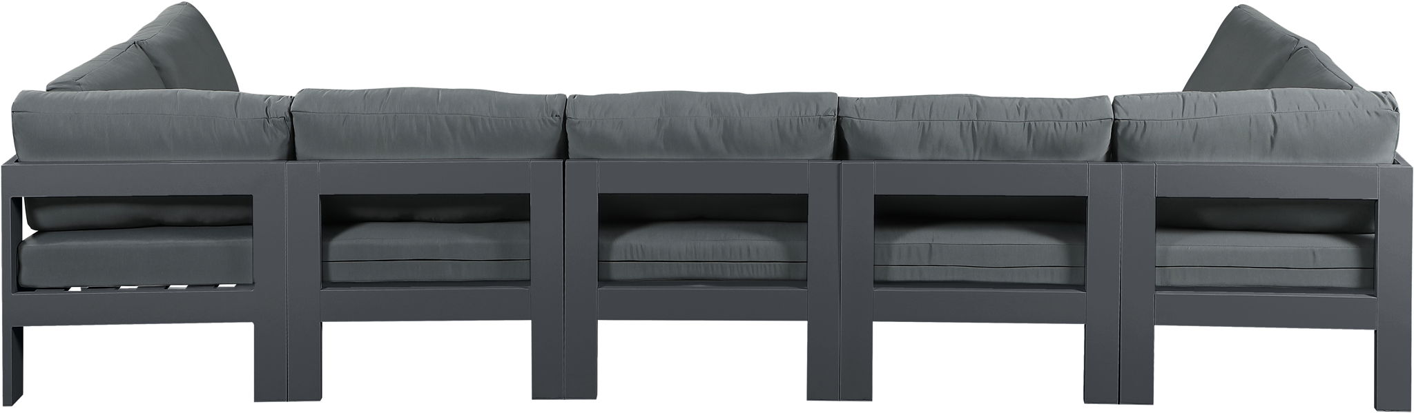 Nizuc - Outdoor Patio 7 Piece Modular Sectional With Gray Frame - Urban Living Furniture (Los Angeles, CA)
