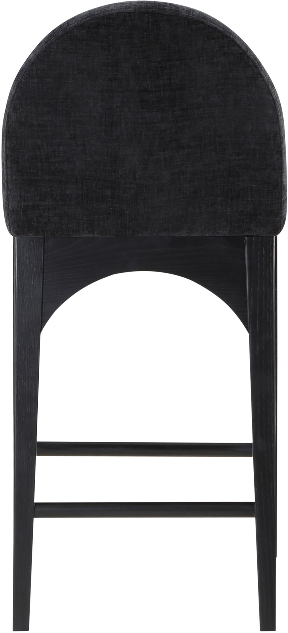 Waldorf - Chenille Stool With Black Legs - Urban Living Furniture (Los Angeles, CA)
