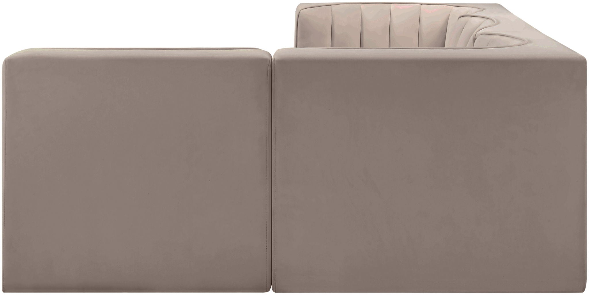 Rummi - Velvet Performance Fabric Upholstered 4 Piece Modular Sectional - Urban Living Furniture (Los Angeles, CA)
