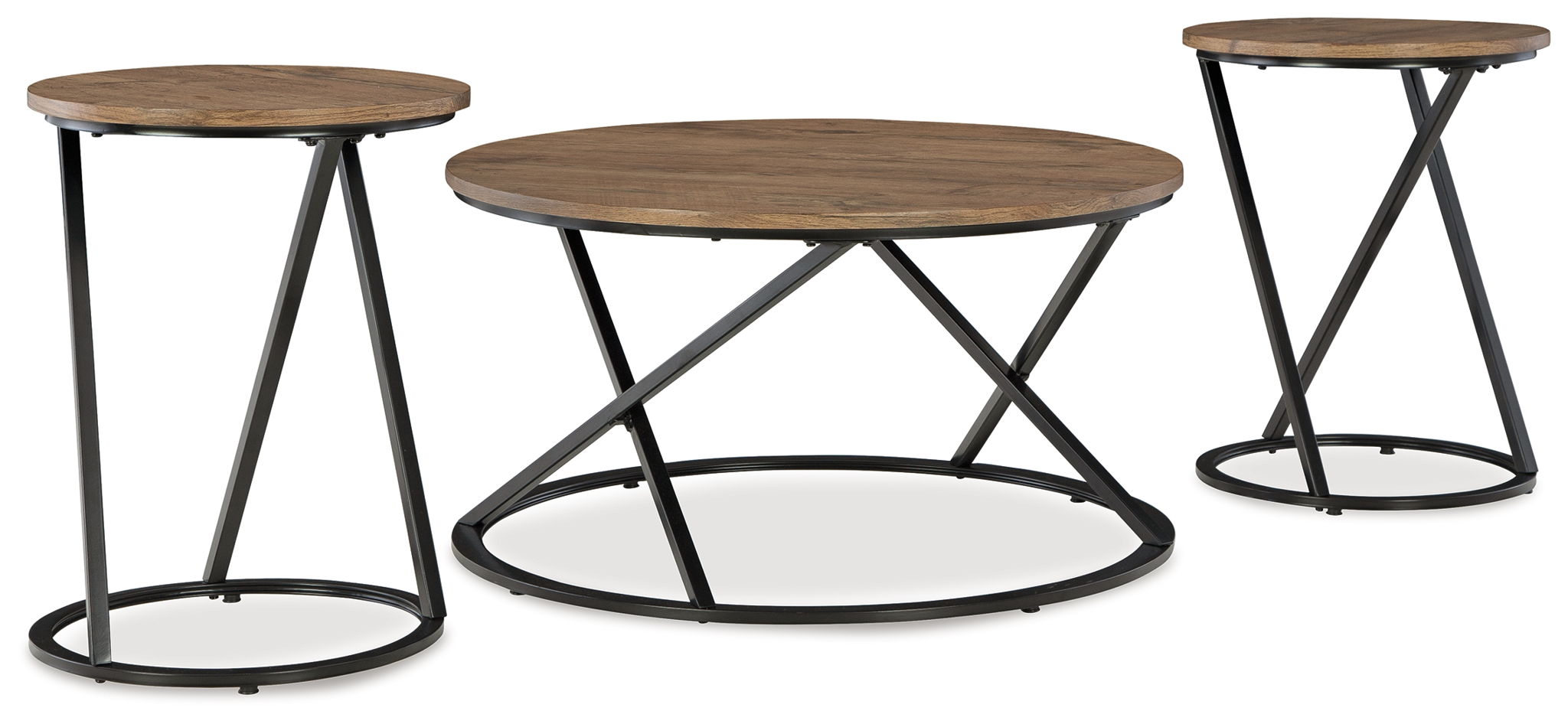 Cassbryn - Brown / Black - Occasional Table Set (Set of 3) - Urban Living Furniture (Los Angeles, CA)