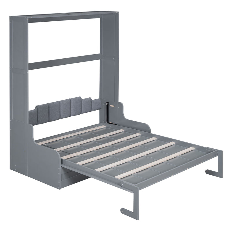 Murphy Wall Bed With Cushion, Space Saving Design, And Construction
