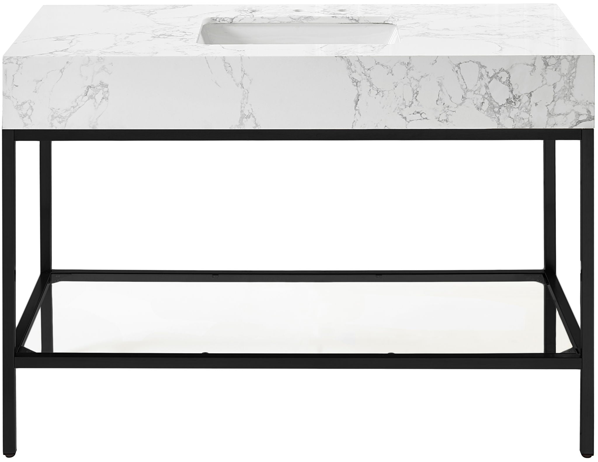 Marmo - Engineered Marble Bathroom Vanity With Black Base - Urban Living Furniture (Los Angeles, CA)