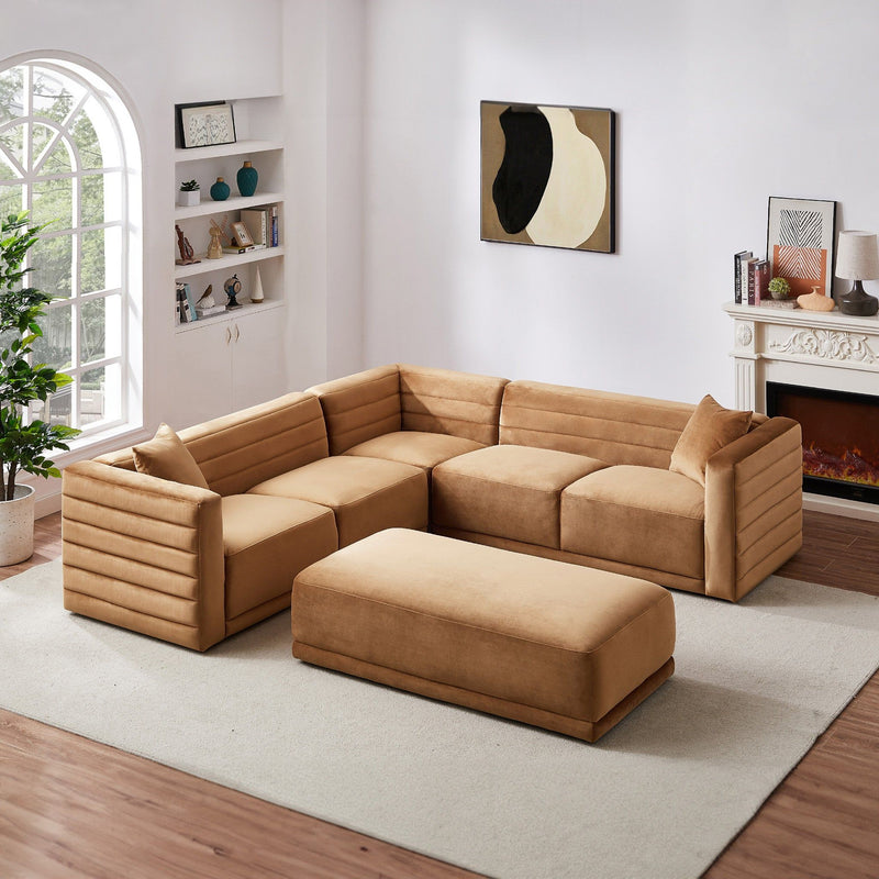 Solo - Corner Sectional Sofa With Ottoman