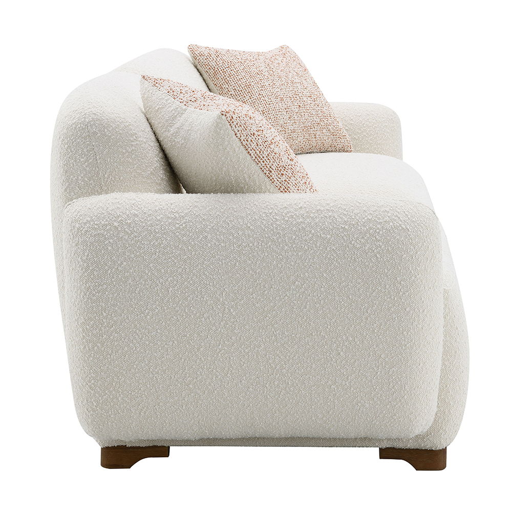 Darius - Sofa With 2 Pillows - Beige Boucle - Urban Living Furniture (Los Angeles, CA)