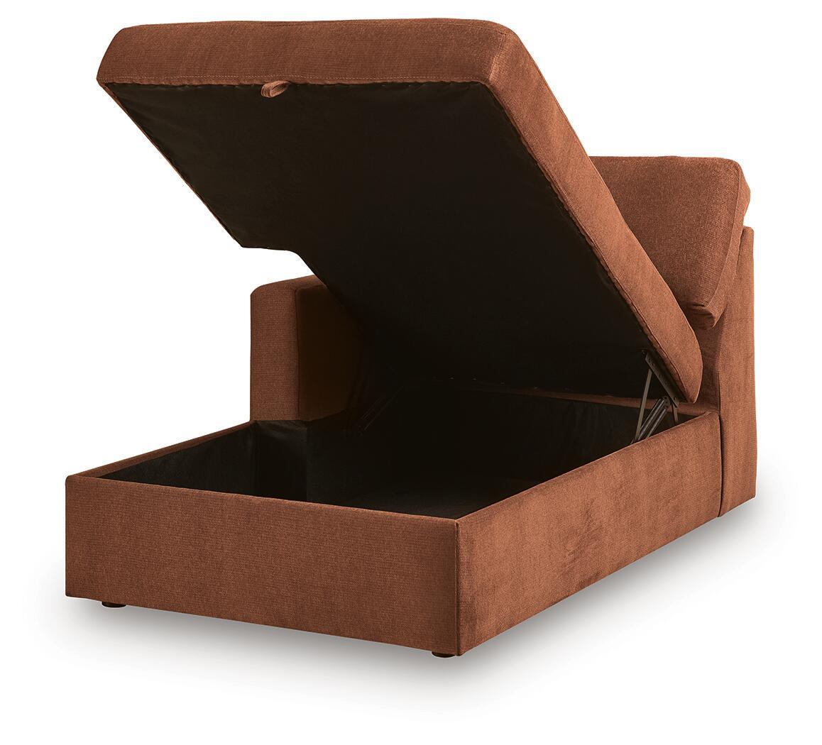 Modmax - LAF Corner Chaise With Storage - Spice - Urban Living Furniture (Los Angeles, CA)