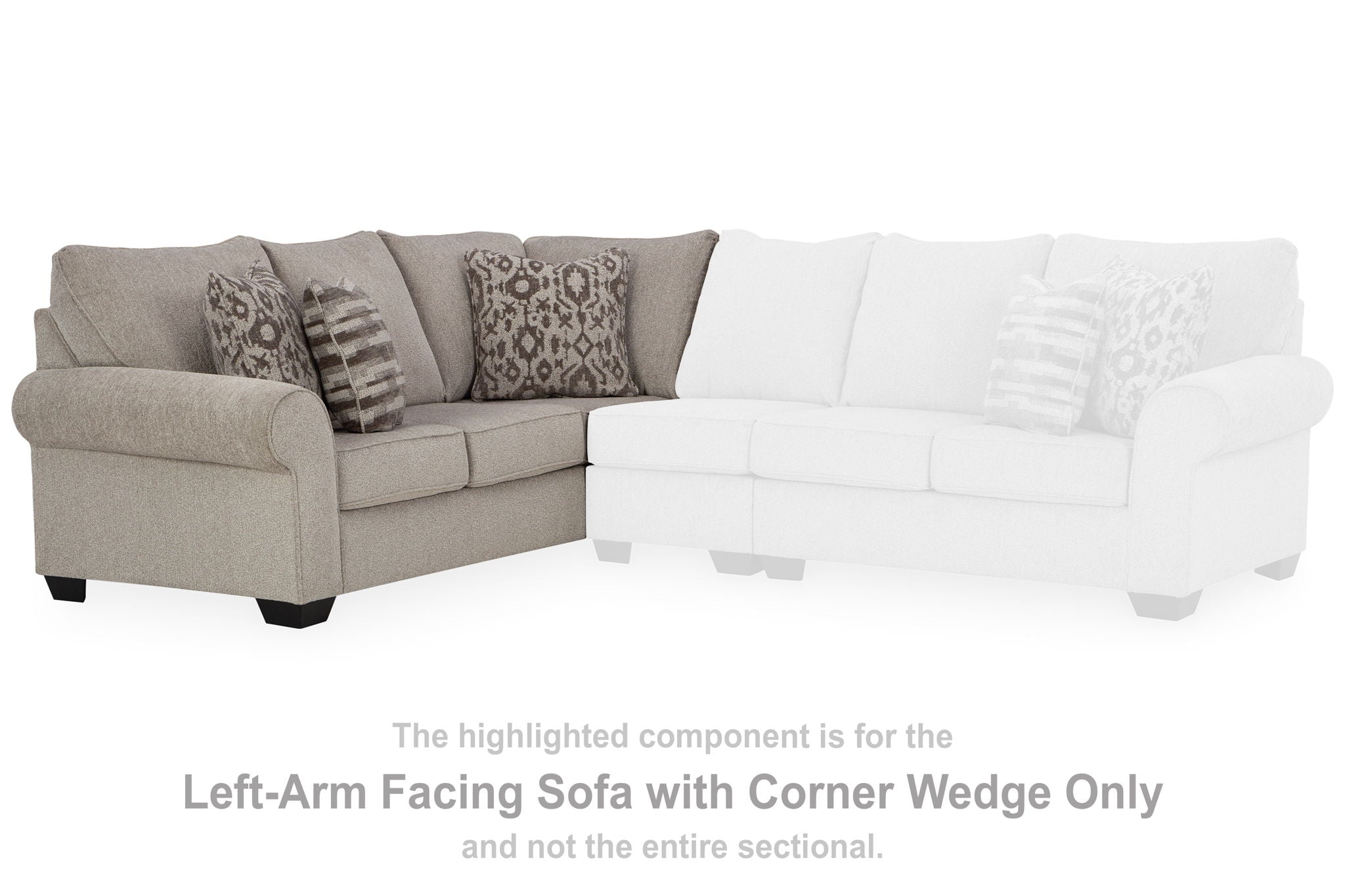 Claireah - Umber - Laf Sofa With Corner Wedge - Urban Living Furniture (Los Angeles, CA)