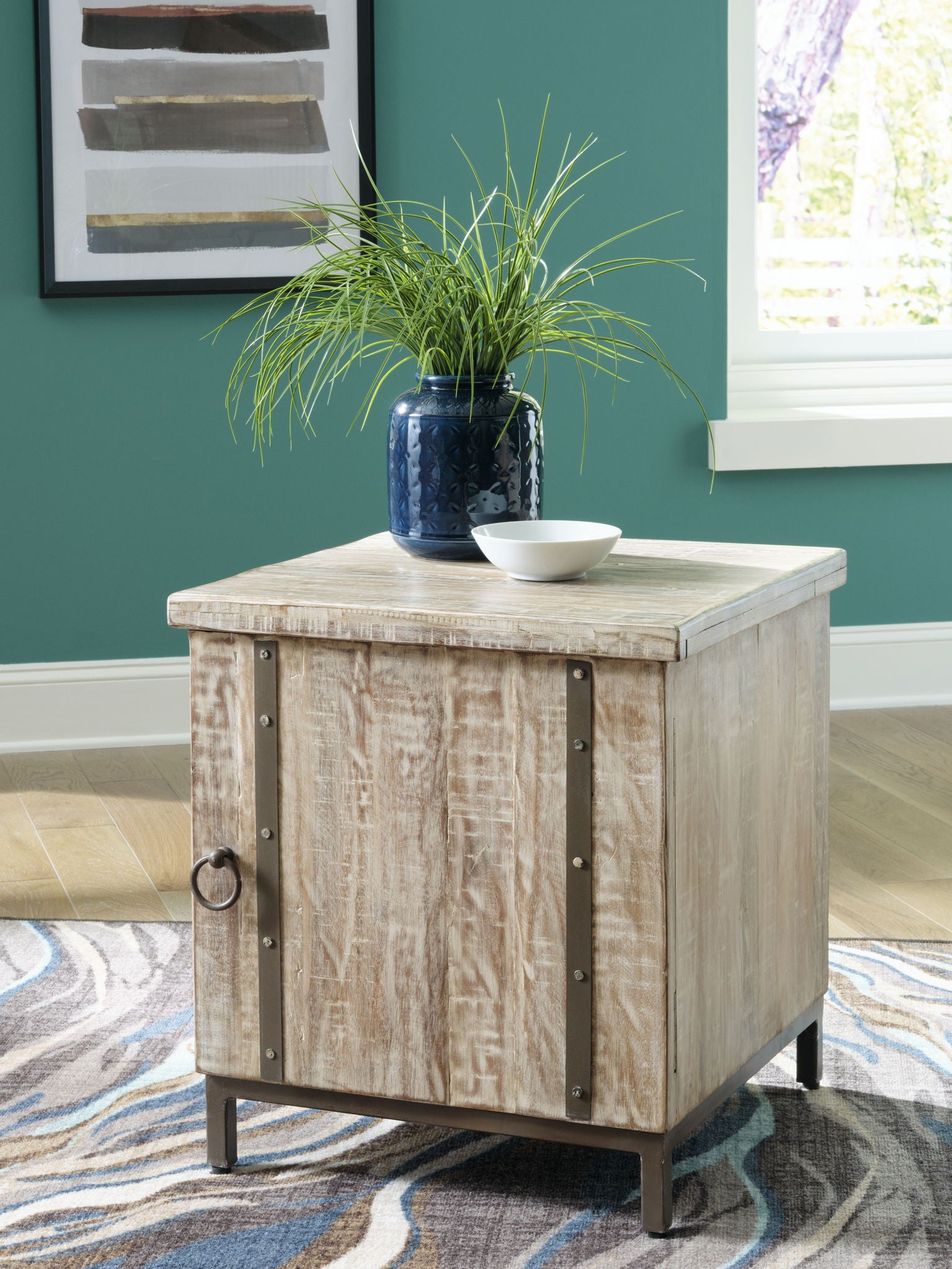 Laddford - Whitewash - Accent Cabinet - Shelf - Urban Living Furniture (Los Angeles, CA)