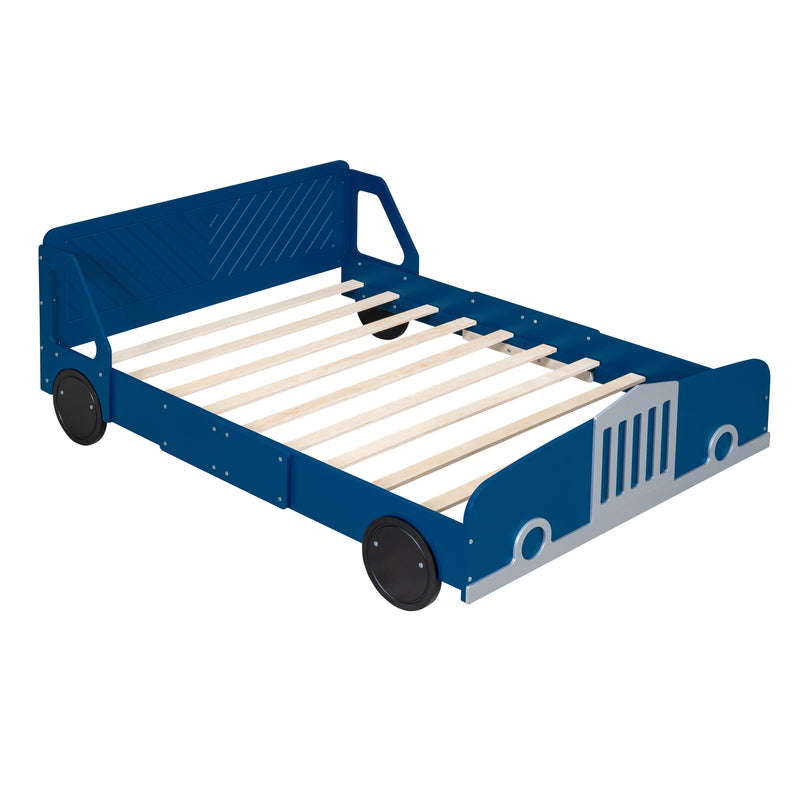Car Shaped Platform Bed With Wheels