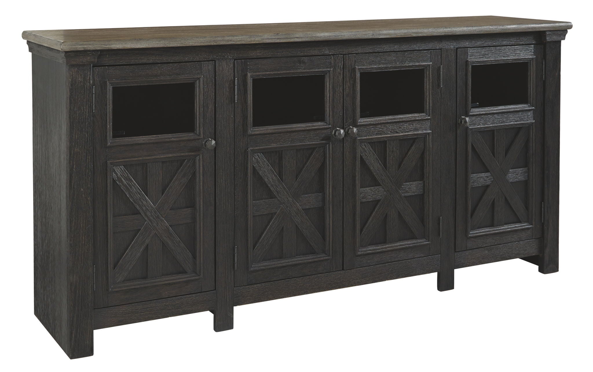 Tyler Creek - Black / Gray - Extra Large TV Stand - Urban Living Furniture (Los Angeles, CA)
