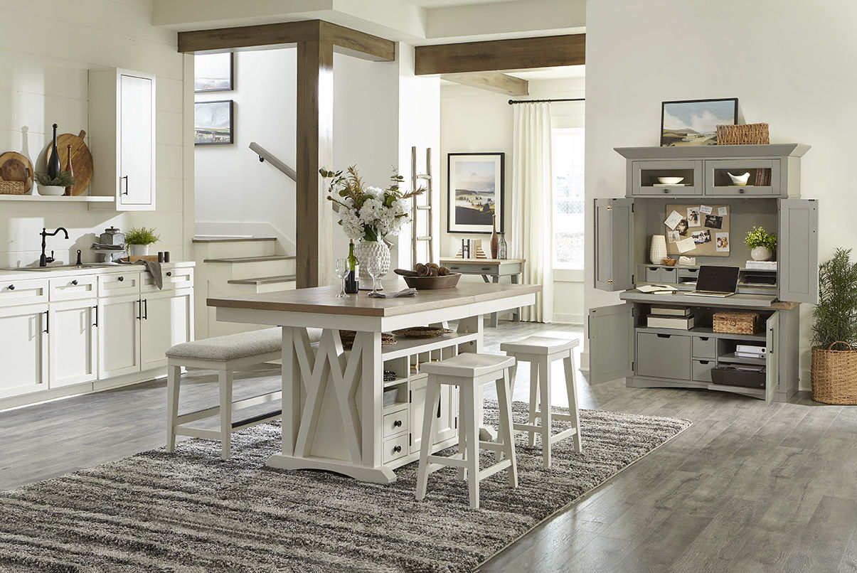 Americana Modern - Workstation with LED Light - Urban Living Furniture (Los Angeles, CA)