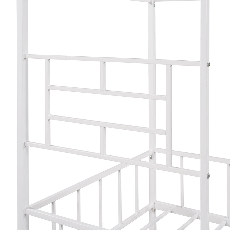 House Bed Frame With Slatted Support, No Box Spring Needed