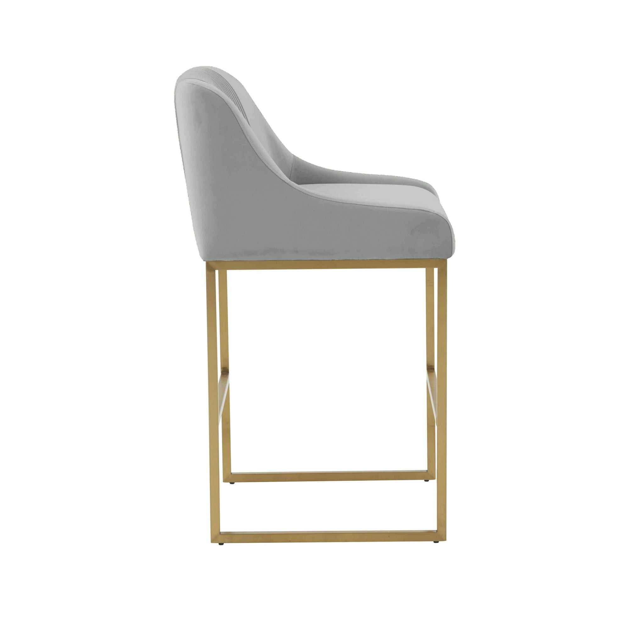 Lisa - Velvet Counter Stool - Urban Living Furniture (Los Angeles, CA)