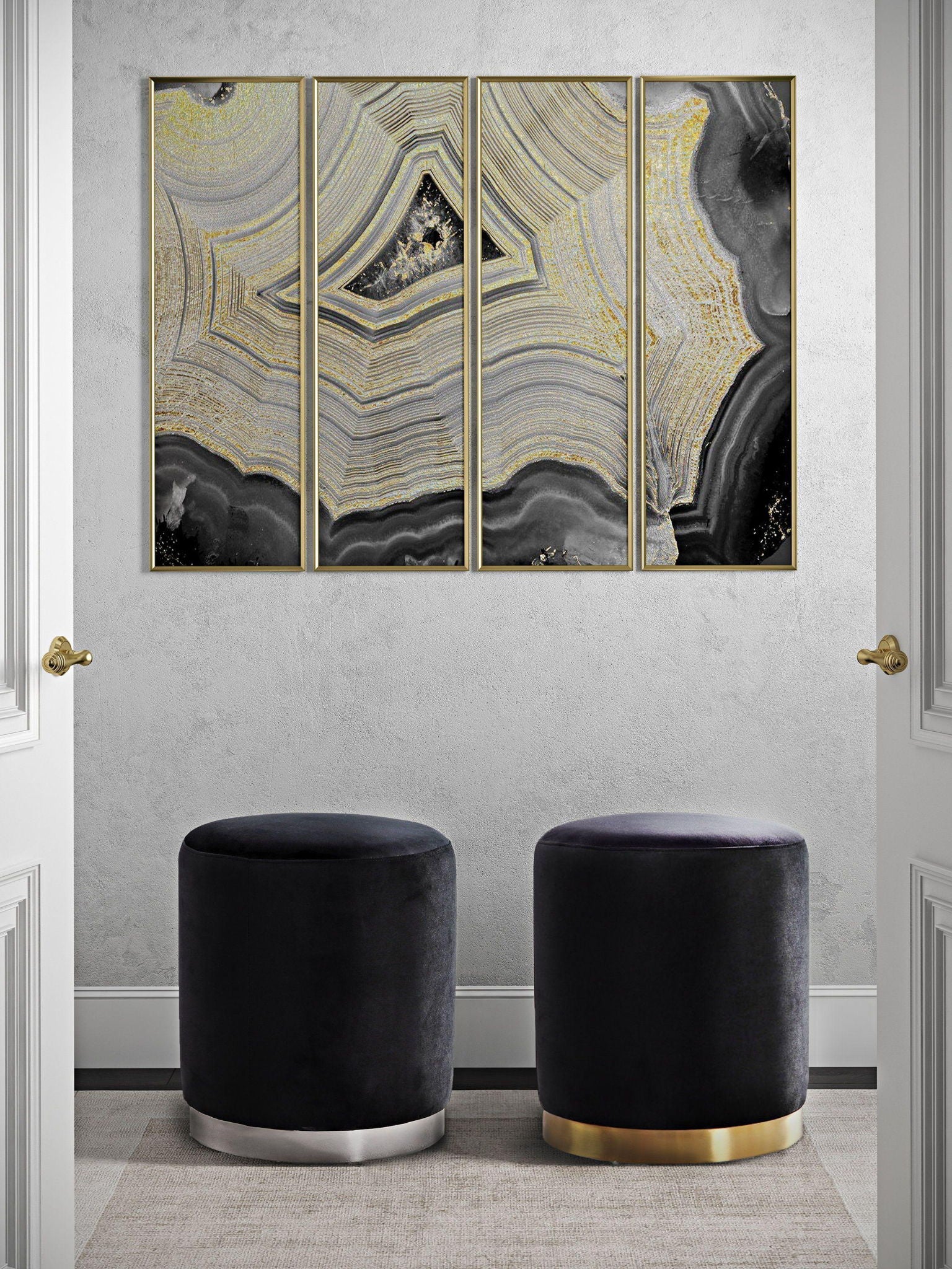Opal - Velvet Ottoman - Urban Living Furniture (Los Angeles, CA)
