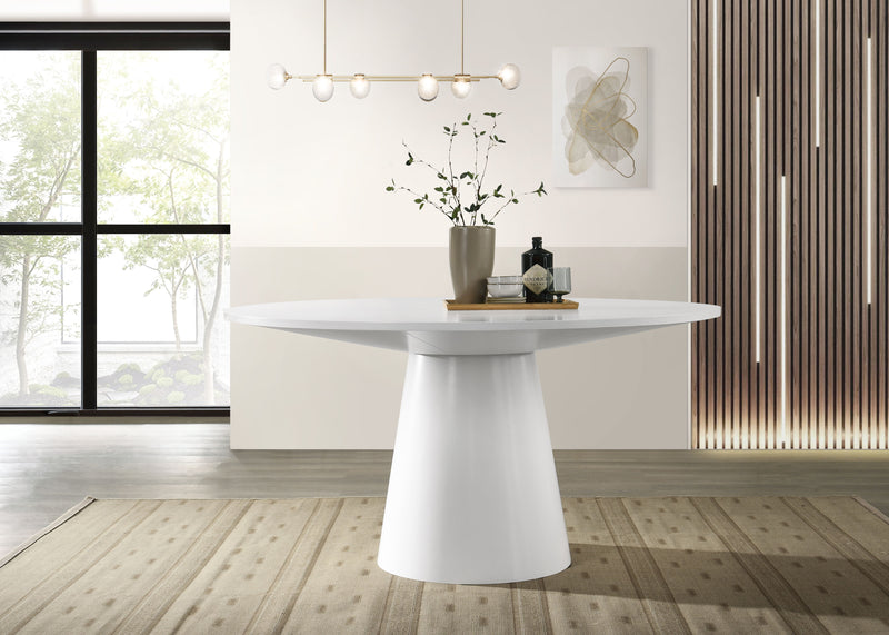 Jasper - Wide Contemporary Round Dining Table - Urban Living Furniture (Los Angeles, CA)