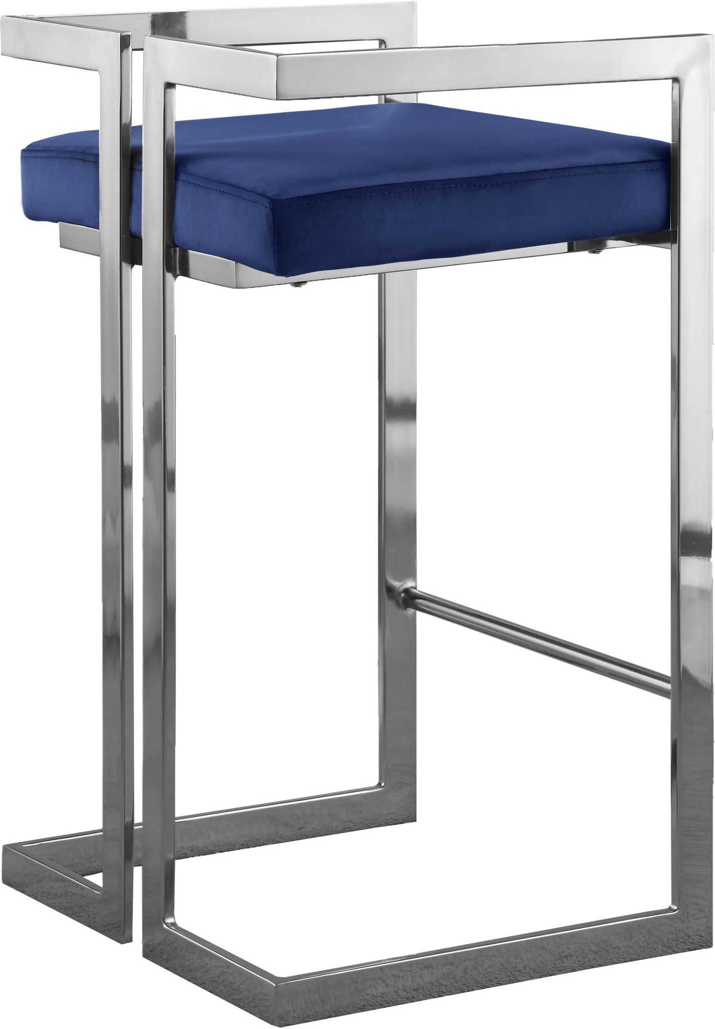 Ezra - Stool with Chrome Legs (Set of 2) - Urban Living Furniture (Los Angeles, CA)