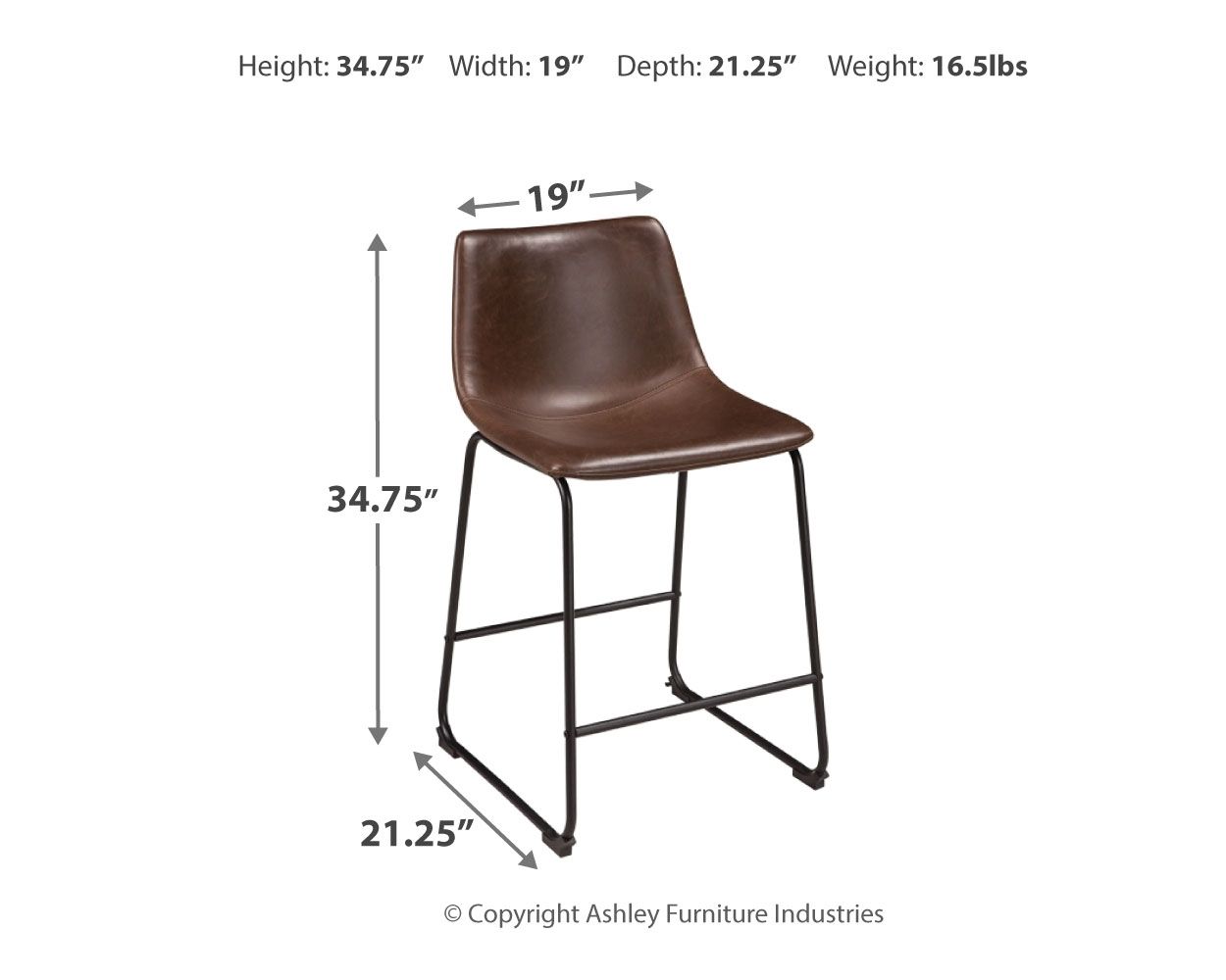 Centiar - Upholstered Barstool (Set of 2) - Urban Living Furniture (Los Angeles, CA)