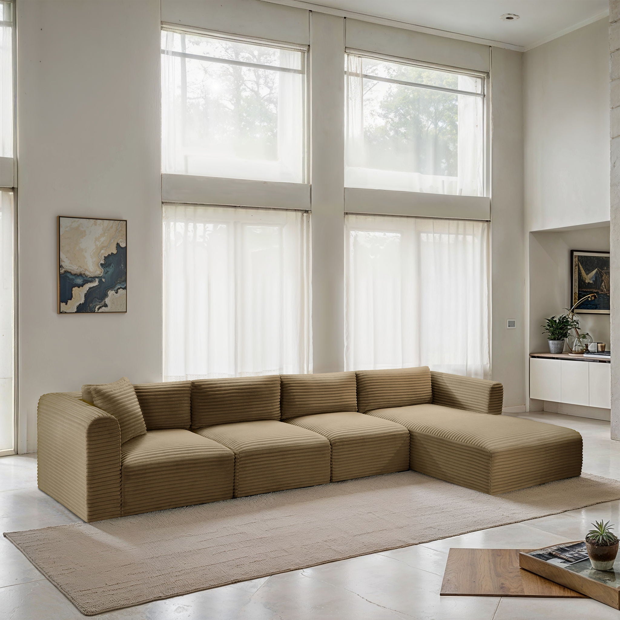 Shaggy - 4 Piece Modular Sectional - Urban Living Furniture (Los Angeles, CA)