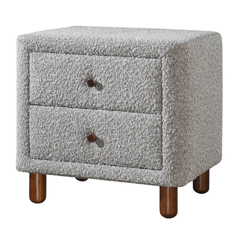 Cleo - Nightstand - Gray Boucle - Urban Living Furniture (Los Angeles, CA)