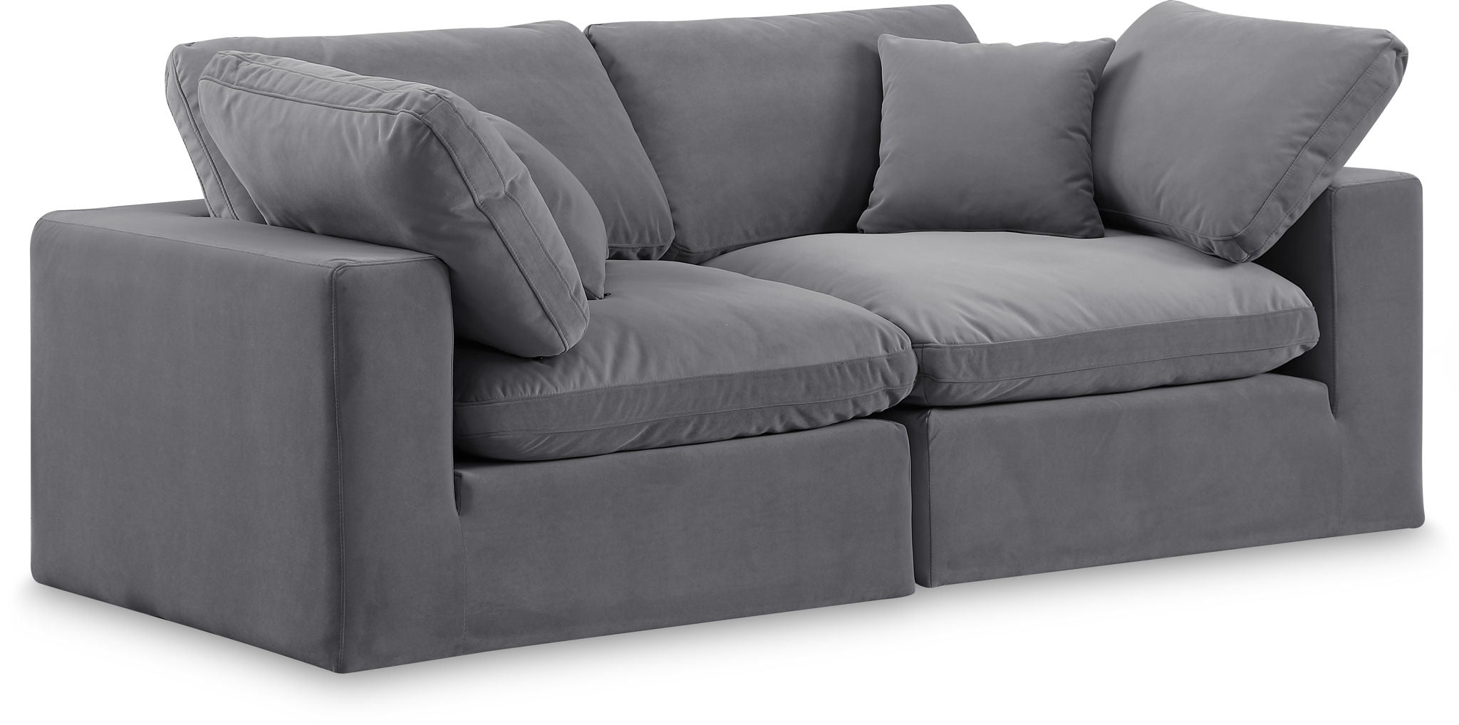 Comfy - Velvet Modular Sofa 2 Seats - Urban Living Furniture (Los Angeles, CA)