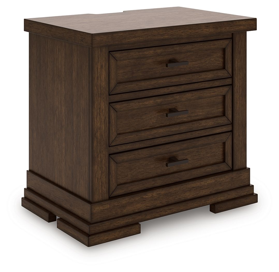 Taffenbrook - Medium Brown - Three Drawer Night Stand - Urban Living Furniture (Los Angeles, CA)