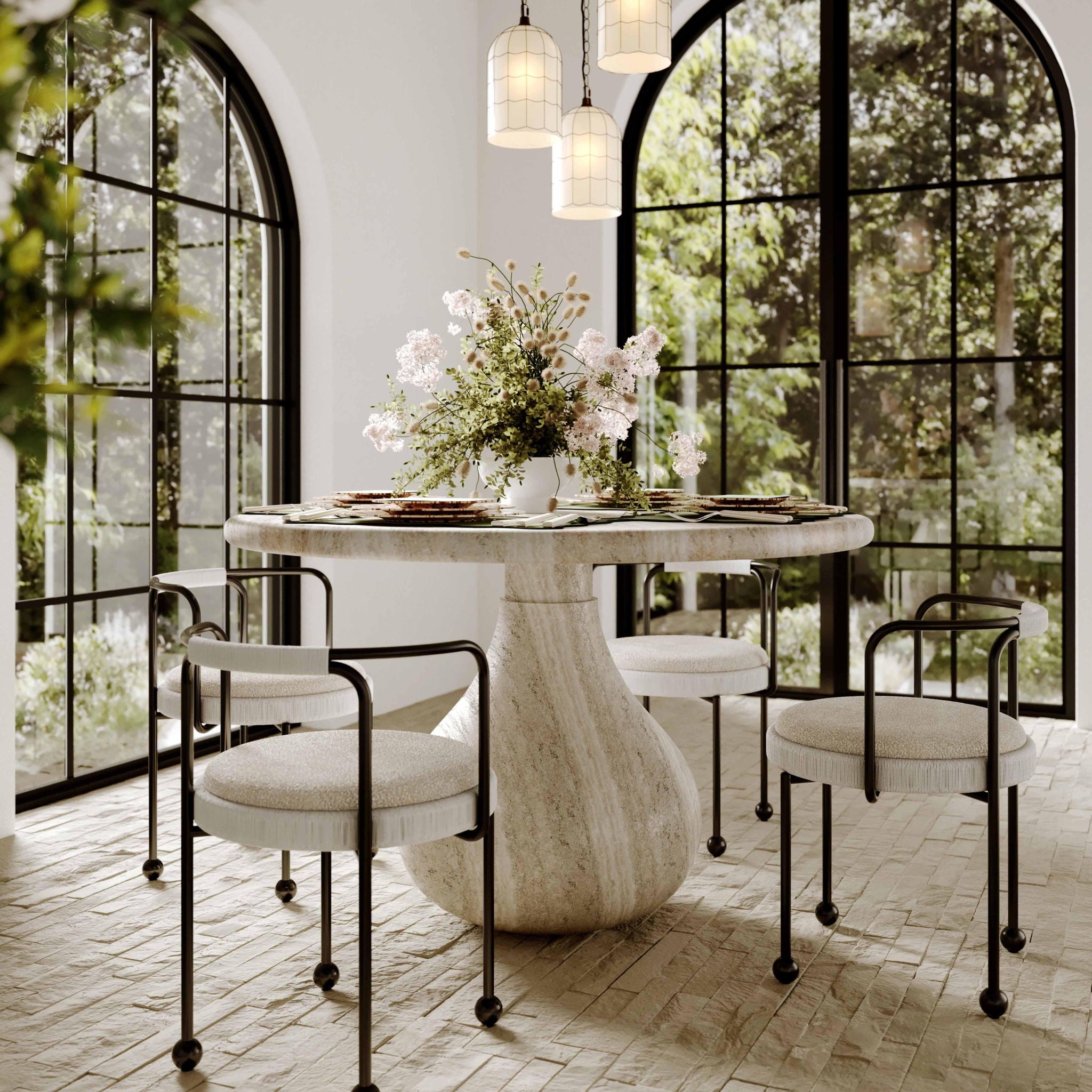 Smooch - 47" Indoor / Outdoor Round Dining Table - Urban Living Furniture (Los Angeles, CA)