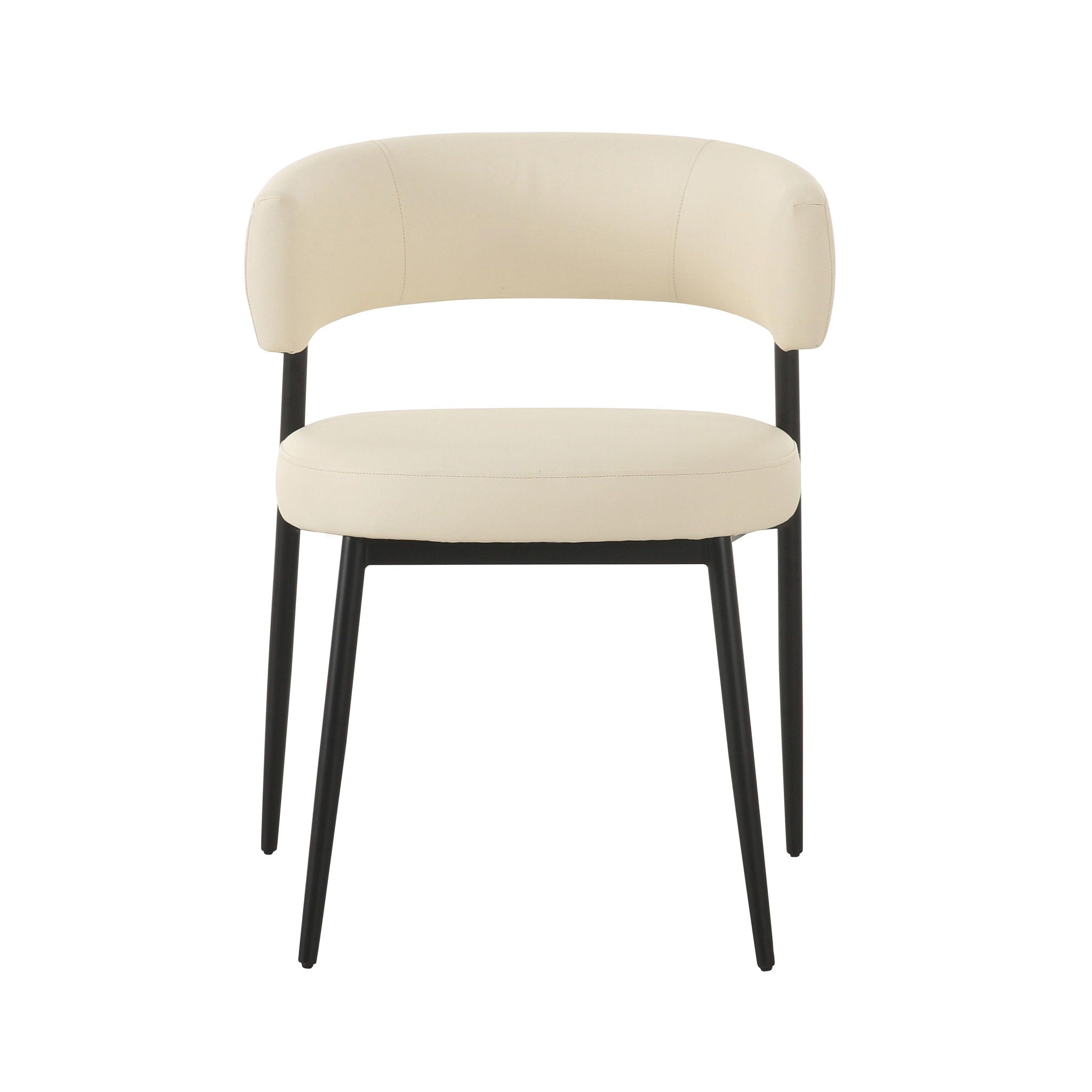 Maxine - Vegan Leather Dining Chair - Cream - Urban Living Furniture (Los Angeles, CA)
