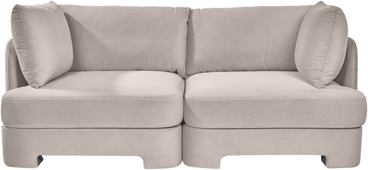 Hammond - Velvet Performance Fabric Upholstered 2 Piece Loveseat