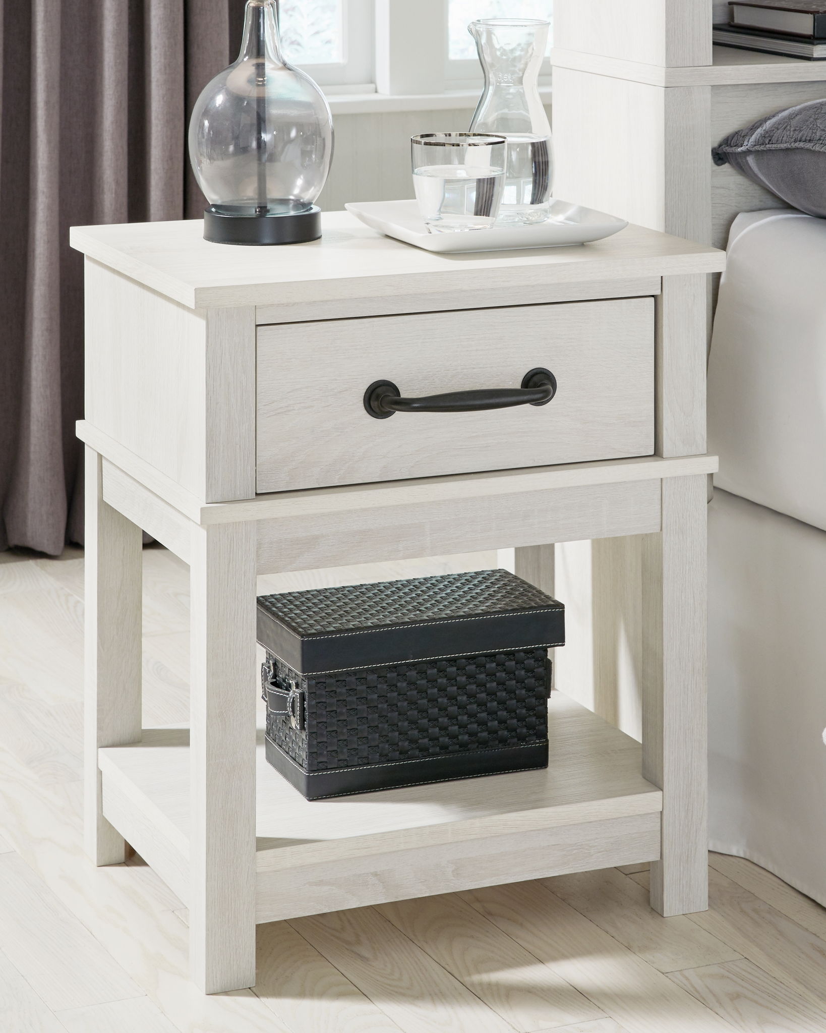 Dorrinson - White - One Drawer Night Stand - Urban Living Furniture (Los Angeles, CA)