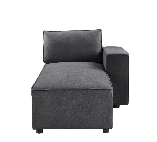 Silvester - Chaise - Gray Fabric - Urban Living Furniture (Los Angeles, CA)
