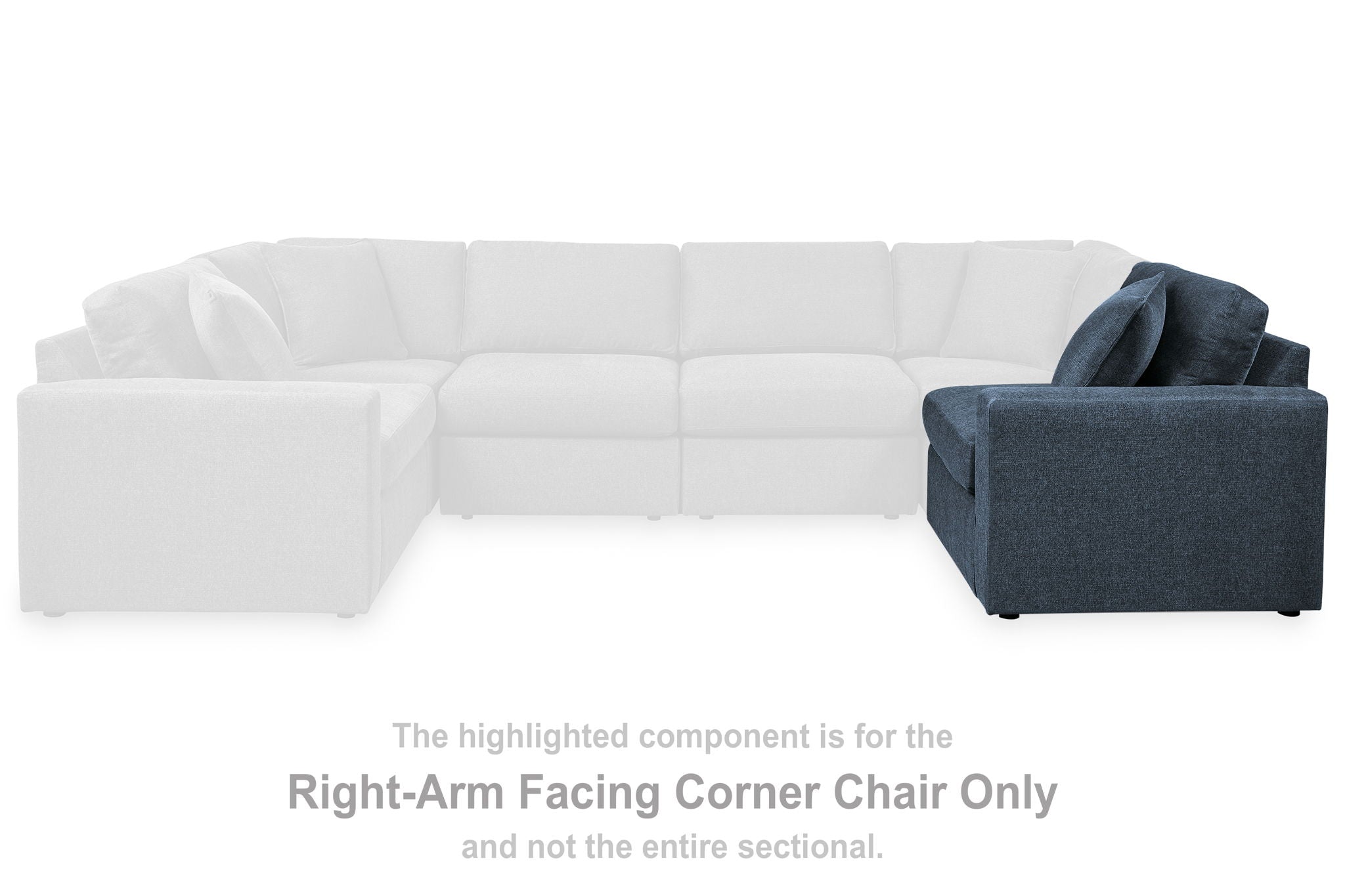 Modmax - Ink - Raf Corner Chair - Urban Living Furniture (Los Angeles, CA)