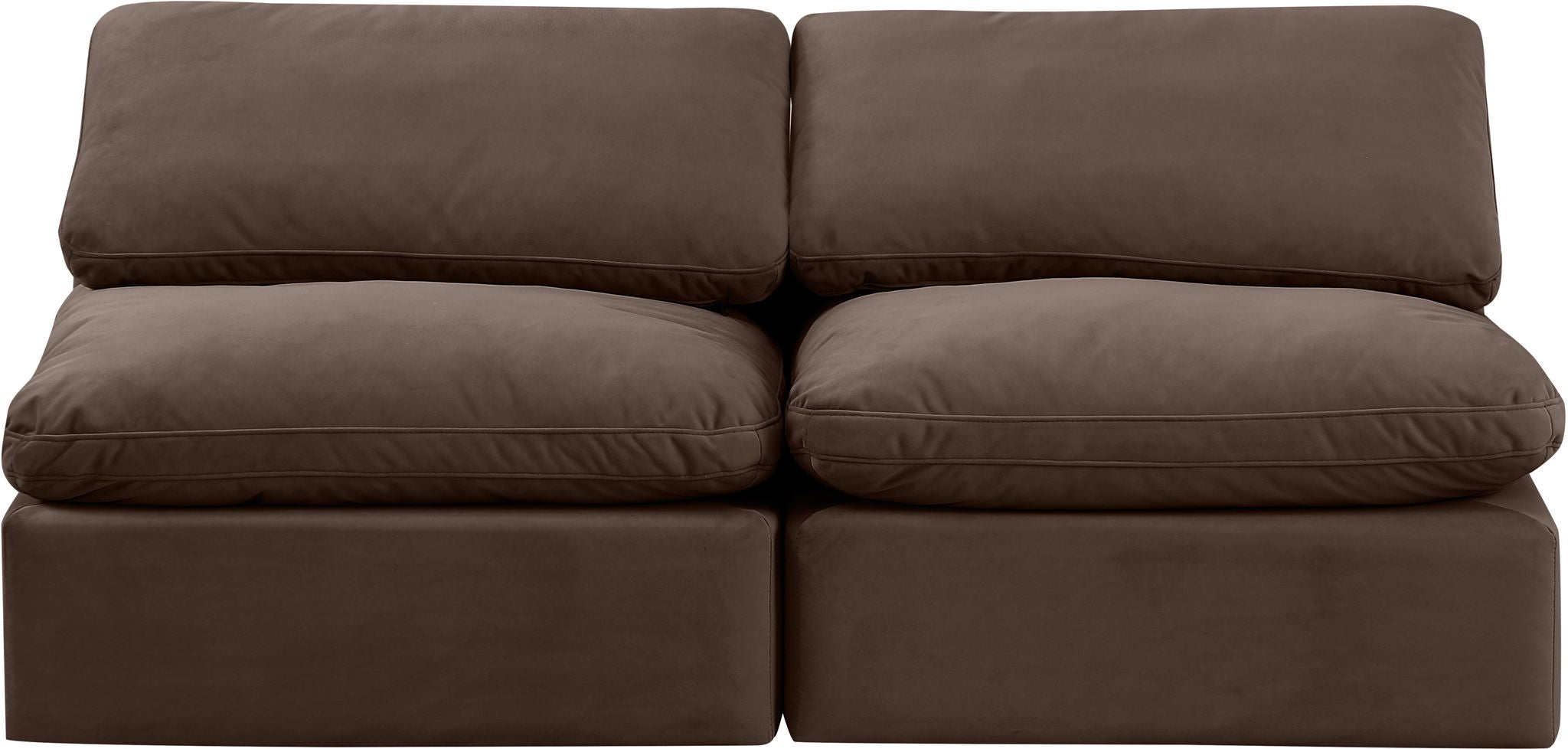 Indulge - Velvet 2 Seat Modular Armless Sofa - Urban Living Furniture (Los Angeles, CA)