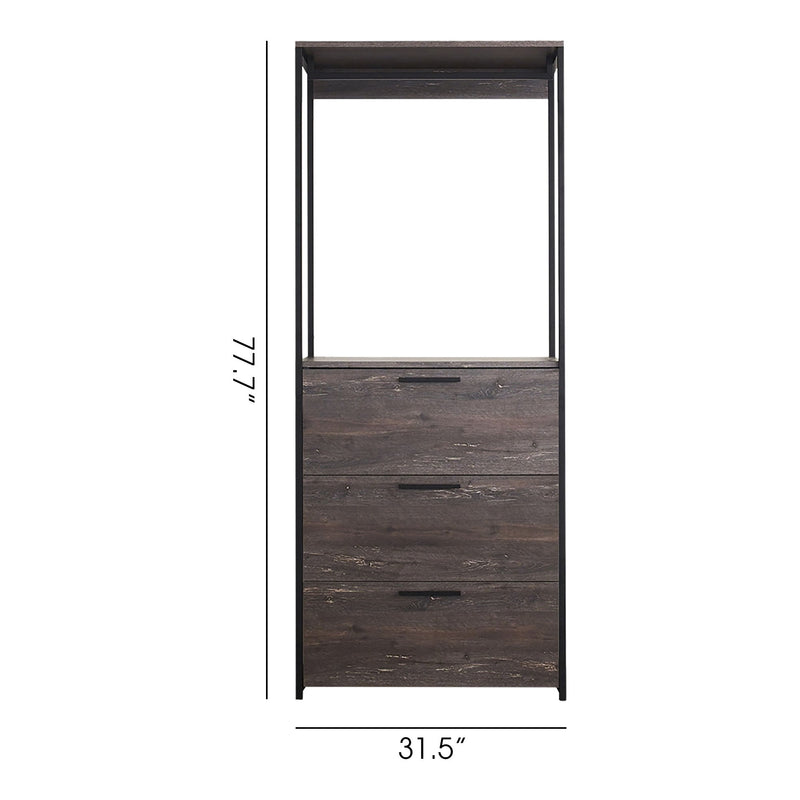 Monica - Walk In Closet With Three Drawers And Shelf