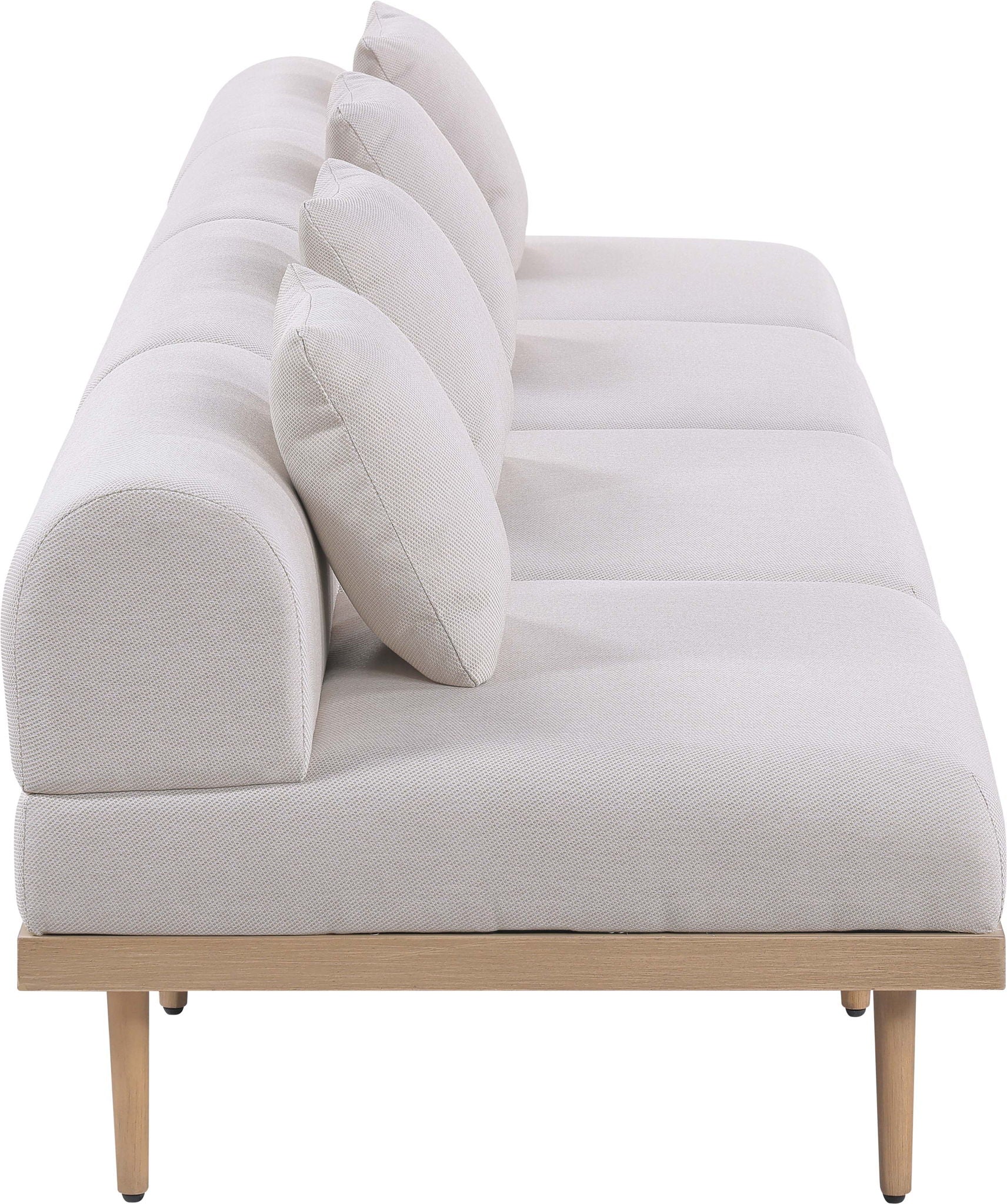 Laguna - 4 Piece 142" Upholstered Outdoor Patio Modular Armless Sofa - Urban Living Furniture (Los Angeles, CA)