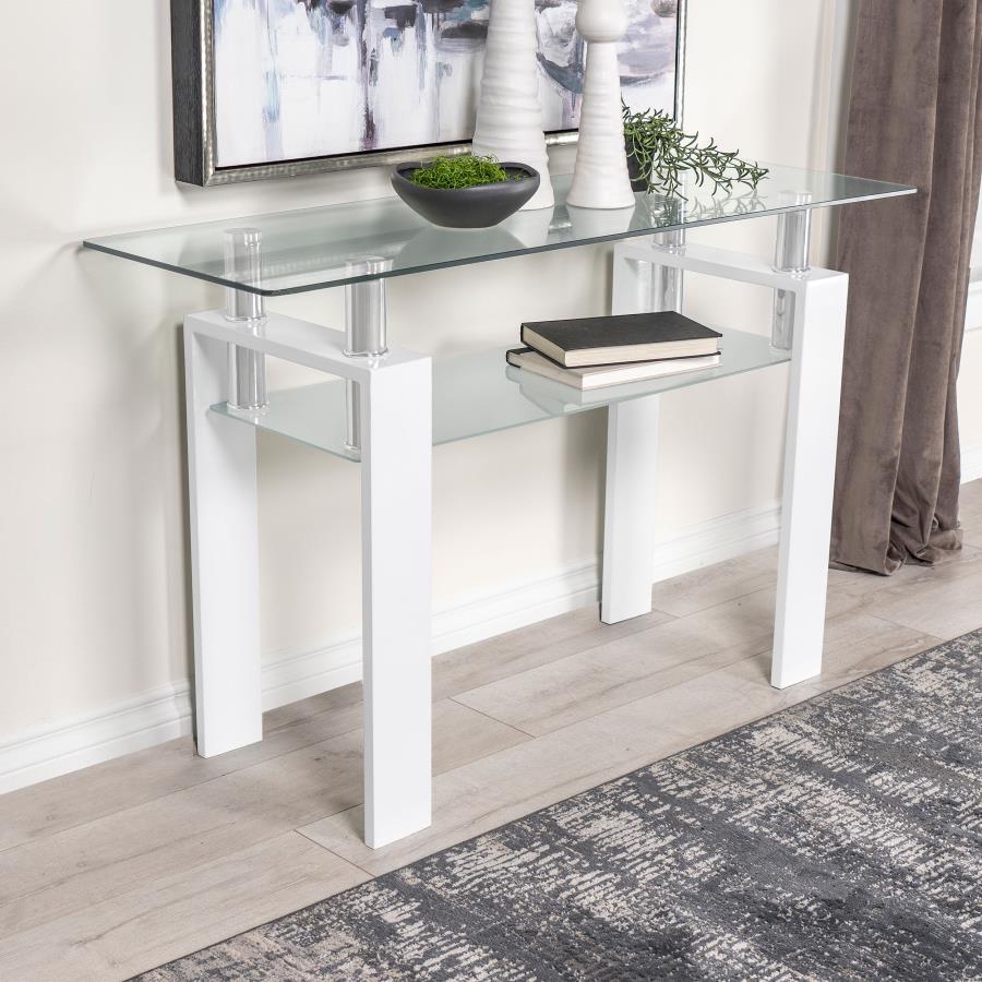 Dyer - Console Table Top, Box 2 of 2 - White - Urban Living Furniture (Los Angeles, CA)