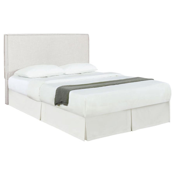 Izzy - Upholstered Queen Or Full Panel Headboard - Sand