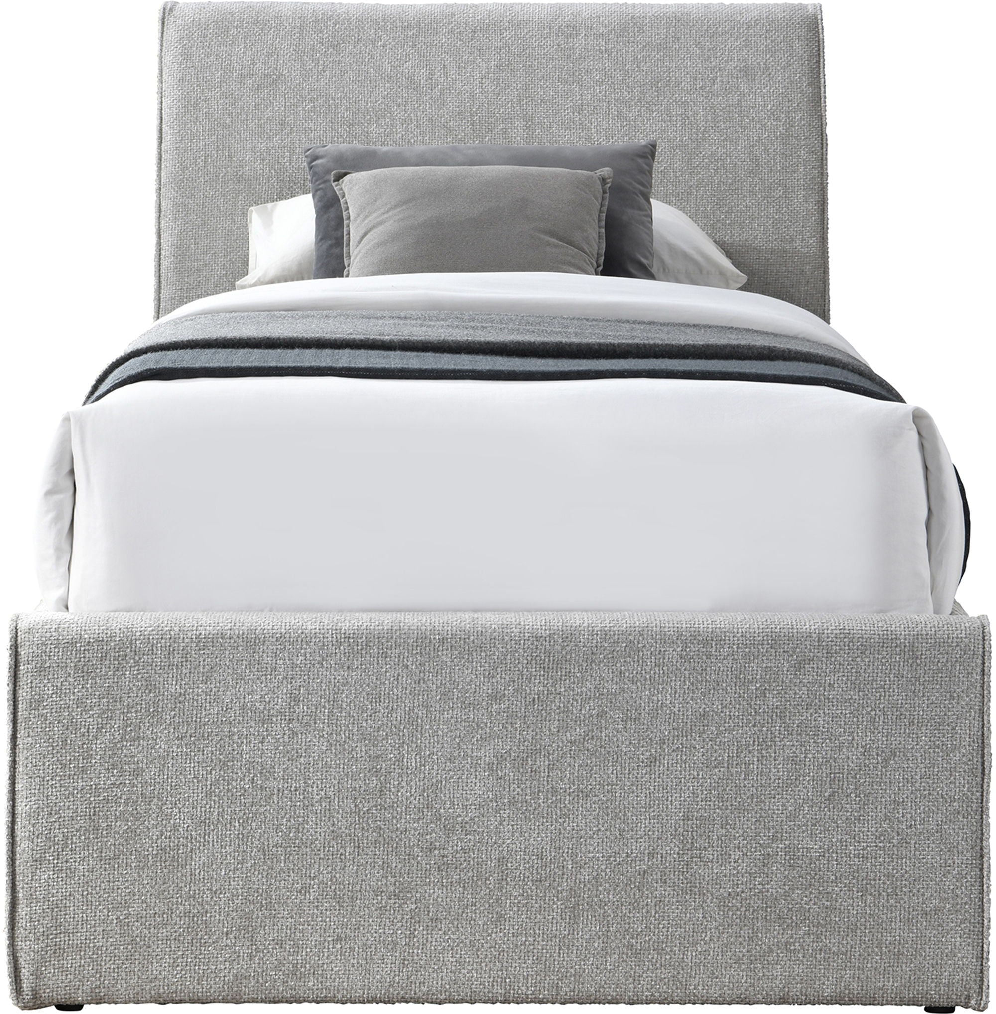 Myles - Chenille Twin Trundle Bed - Urban Living Furniture (Los Angeles, CA)