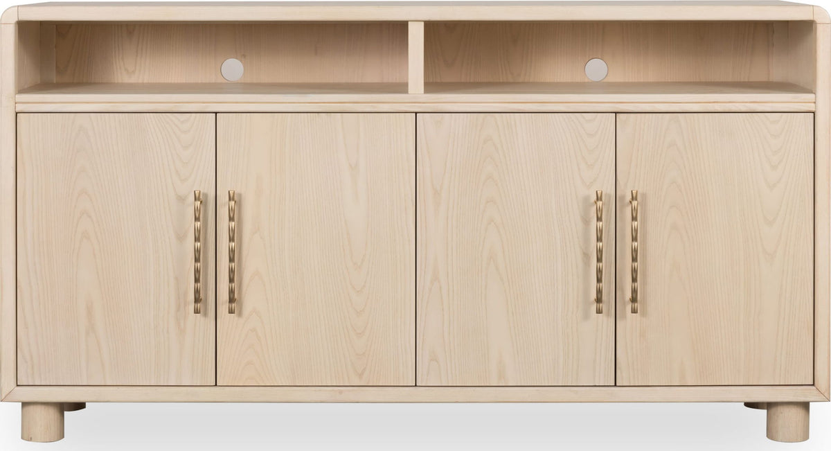 Zinnia - Four Door Two Shelf Sideboard - White Sand