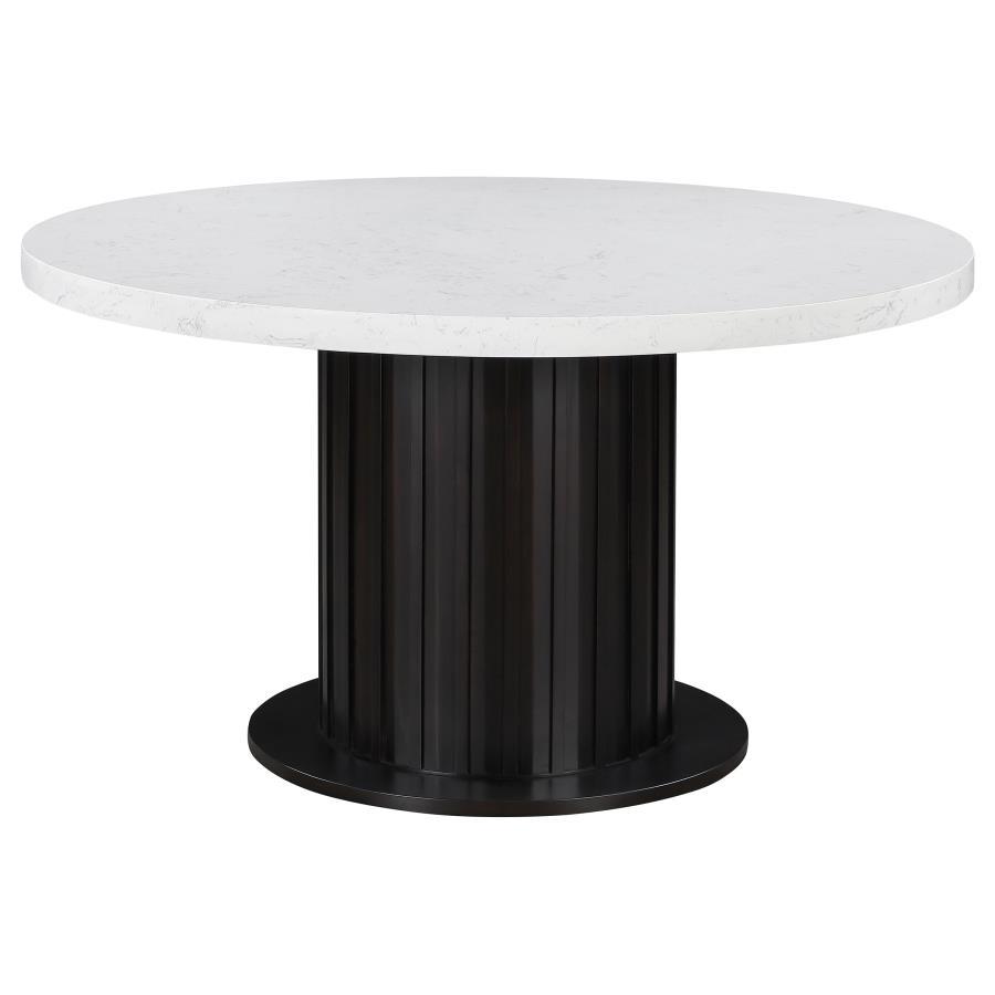 Sherry - Round Marble Top Dining Table Set - Urban Living Furniture (Los Angeles, CA)