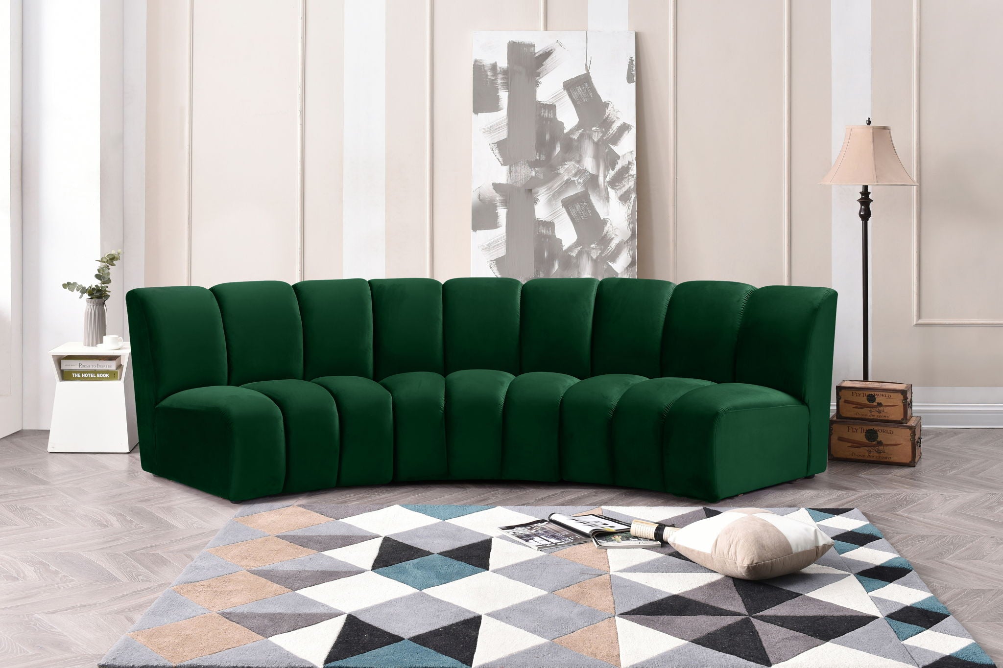 Infinity - 3 Piece Velvet Modular Sectional - Urban Living Furniture (Los Angeles, CA)